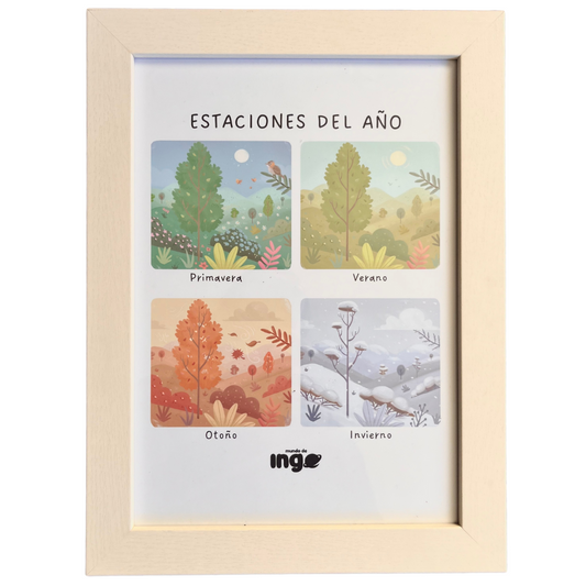 Afiche estaciones del año ESP